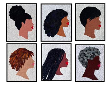 Six beautiful Black women note cards