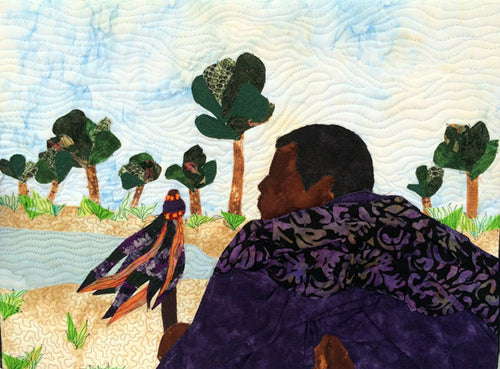 African chief picture, African chief quilt art