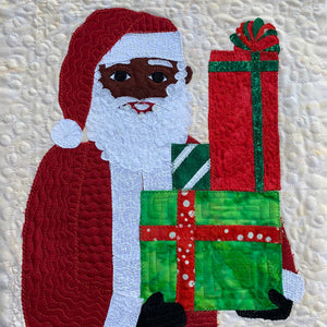 African-American Santa Claus card